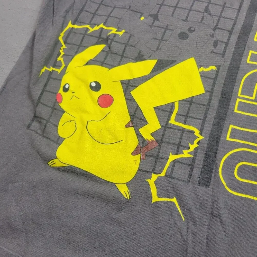 Pokemon Pikachu‎ Graphic Tee Shirt S Gray